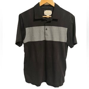 Adidas, Adicross Mens Black And Gray Short Sleeve Polo Shirt, Mens Size Small